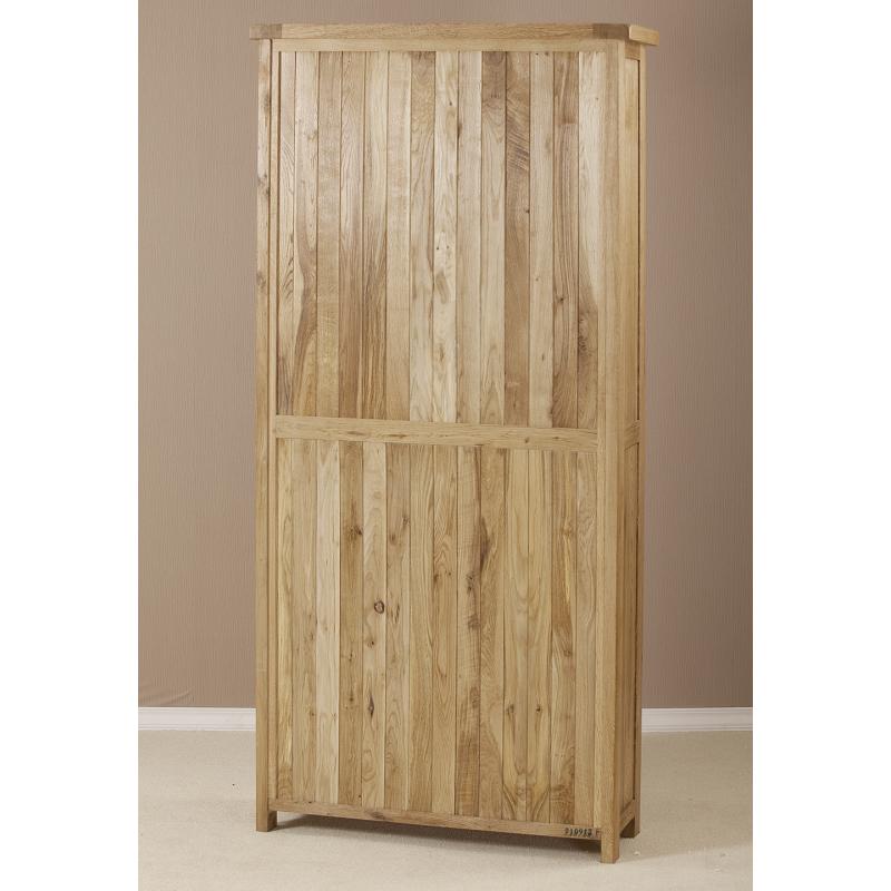 Kingsbury Solid Oak Tall Wide Bookcase